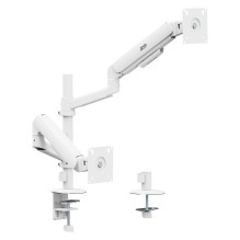 Ergo Office Mount / Hanger for 2 Monitors, Gas Spring, 17"-32", 1-10 kg, Matte White, ER-692 W