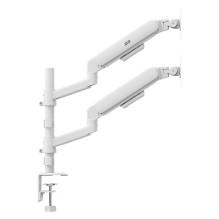 Ergo Office Mount / Hanger for 2 Monitors, Gas Spring, 17"-32", 1-10 kg, Matte White, ER-692 W