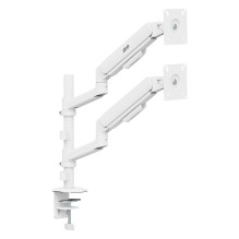 Ergo Office Mount / Hanger for 2 Monitors, Gas Spring, 17"-32", 1-10 kg, Matte White, ER-692 W Ergo Office Mount / Hanger for 2 Monitors, Gas Spring, 17"-32", 1-10 kg, Matte White, ER-692 W