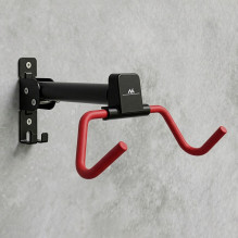 Maclean Horizontal Wall-Mounted Bike Rack, Steel, Max. Load 30 kg, Adjustable Angle, MC-172