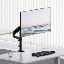 Ergo Office Monitor Mount / Hanger, Gas Spring, 17"-32", 1-10 kg, Matte Black, Max. VESA 100x100, ER-691 B Ergo Office Monitor Mount / Hanger, Gas Spring, 17"-32", 1-10 kg, Matte Black, Max. VESA 100x100, ER-691 B