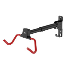 Maclean Horizontal Wall-Mounted Bike Rack, Steel, Max. Load 30 kg, Adjustable Angle, MC-172