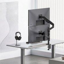 Ergo Office Mount / Holder for 2 Monitors, Gas Spring, 17"-32", 1-10 kg, Matte Black, ER-692 B Ergo Office Mount / Holder for 2 Monitors, Gas Spring, 17"-32", 1-10 kg, Matte Black, ER-692 B