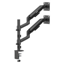 Ergo Office Mount / Holder for 2 Monitors, Gas Spring, 17"-32", 1-10 kg, Matte Black, ER-692 B Ergo Office Mount / Holder for 2 Monitors, Gas Spring, 17"-32", 1-10 kg, Matte Black, ER-692 B