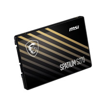 SSD - MSI SPATIUM S270 960GB SATA III 2.5' 3D NAND 500MB/s Reading 450MB/s Writing SSD - MSI SPATIUM S270 960GB SATA III 2.5' 3D NAND 500MB/s Reading 450MB/s Writing