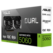 RTX 5060 8GB ASUS Dvigubas OC GDDR7 RTX 5060 8GB ASUS Dvigubas OC GDDR7
