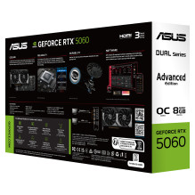 RTX 5060 8GB ASUS Dvigubas OC GDDR7 RTX 5060 8GB ASUS Dvigubas OC GDDR7
