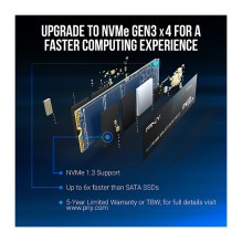 M.2 2TB PNY CS1030 M280CS1030-2TB-RB 0,132 DWPD 2280 PCIe 3.0 x4 (NVMe) SSD M.2 2TB PNY CS1030 M280CS1030-2TB-RB 0,132 DWPD 2280 PCIe 3.0 x4 (NVMe) SSD