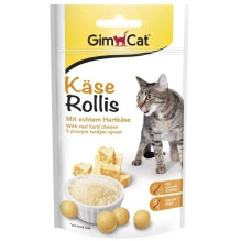 GIMCAT Käse-Rollis Crunchy Cheese Bites - cat treat - 40g