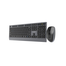 Gembird KBS-WPS-02 Dual-mode slim wireless desktop set, 2.4G+BT, US layout Gembird KBS-WPS-02 Dual-mode slim wireless desktop set, 2.4G+BT, US layout