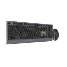 Gembird KBS-WPS-02-CYRL Dual-mode slim wireless desktop set, 2.4G+BT, RU layout Gembird KBS-WPS-02-CYRL Dual-mode slim wireless desktop set, 2.4G+BT, RU layout