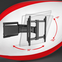 Maclean TV Mount / Bracket, max. VESA 600x400, 37-90", max. load 65 kg, black, MC-881 N Maclean TV Mount / Bracket, max. VESA 600x400, 37-90", max. load 65 kg, black, MC-881 N