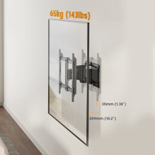 Maclean TV Mount / Bracket, max. VESA 600x400, 37-90", max. load 65 kg, black, MC-881 N Maclean TV Mount / Bracket, max. VESA 600x400, 37-90", max. load 65 kg, black, MC-881 N