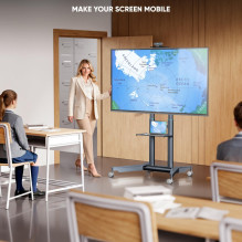 TV SET ACC MOBILE STAND / 32-75" / GRAPHITE TS1571-G ONKRON TV SET ACC MOBILE STAND / 32-75" / GRAPHITE TS1571-G ONKRON