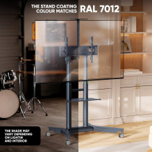 TV SET ACC MOBILE STAND / 32-75" / GRAPHITE TS1571-G ONKRON TV SET ACC MOBILE STAND / 32-75" / GRAPHITE TS1571-G ONKRON