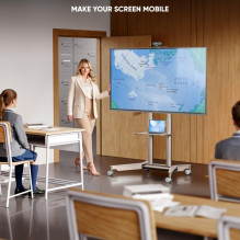TV SET ACC MOBILE STAND / 32-75" / CHAMPAGNE TS1571-C ONKRON TV SET ACC MOBILE STAND / 32-75" / CHAMPAGNE TS1571-C ONKRON