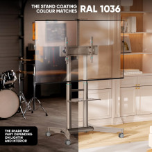 TV SET ACC MOBILE STAND / 32-75" / CHAMPAGNE TS1571-C ONKRON TV SET ACC MOBILE STAND / 32-75" / CHAMPAGNE TS1571-C ONKRON