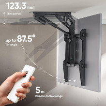 TV SET ACC CEILING MOUNT / 50-75" BLACK N3LE-B ONKRON TV SET ACC CEILING MOUNT / 50-75" BLACK N3LE-B ONKRON