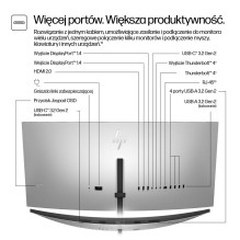 Monitorius - HP Series 7 Pro 34 colių WQHD Konferencijų Monitorius, Juoda Monitorius - HP Series 7 Pro 34 colių WQHD Konferencijų Monitorius, Juoda