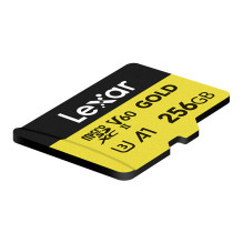 Atminties Kortelė - Lexar Gold microSDXC 256GB 280 MB / s Skaitymas, 180 MB / s Rašymas Atminties Kortelė - Lexar Gold microSDXC 256GB 280 MB / s Skaitymas, 180 MB / s Rašymas