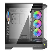 Korpusas - Darkflash DQX90 ATX, Grūdintas Stiklas, 10 Ventiliatorių Parama, Juodas Korpusas - Darkflash DQX90 ATX, Grūdintas Stiklas, 10 Ventiliatorių Parama, Juodas