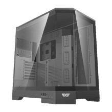 Korpusas - Darkflash DQX90 ATX, Grūdintas Stiklas, 10 Ventiliatorių Parama, Juodas Korpusas - Darkflash DQX90 ATX, Grūdintas Stiklas, 10 Ventiliatorių Parama, Juodas