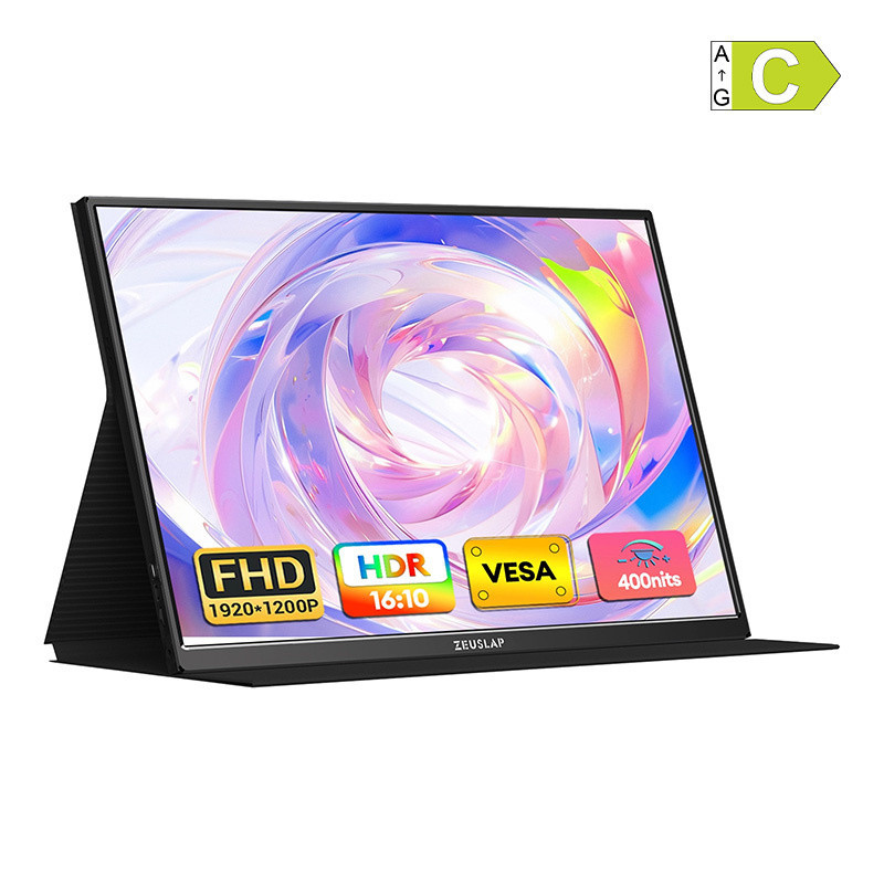 Monitorius - Zeuslap P16 16" Nešiojamas Monitorius 1920×1200 USB-C HDMI