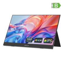 Monitorius - Zeuslap AP156 15.6" Full HD Nešiojamas Ekranas HDMI USB-C