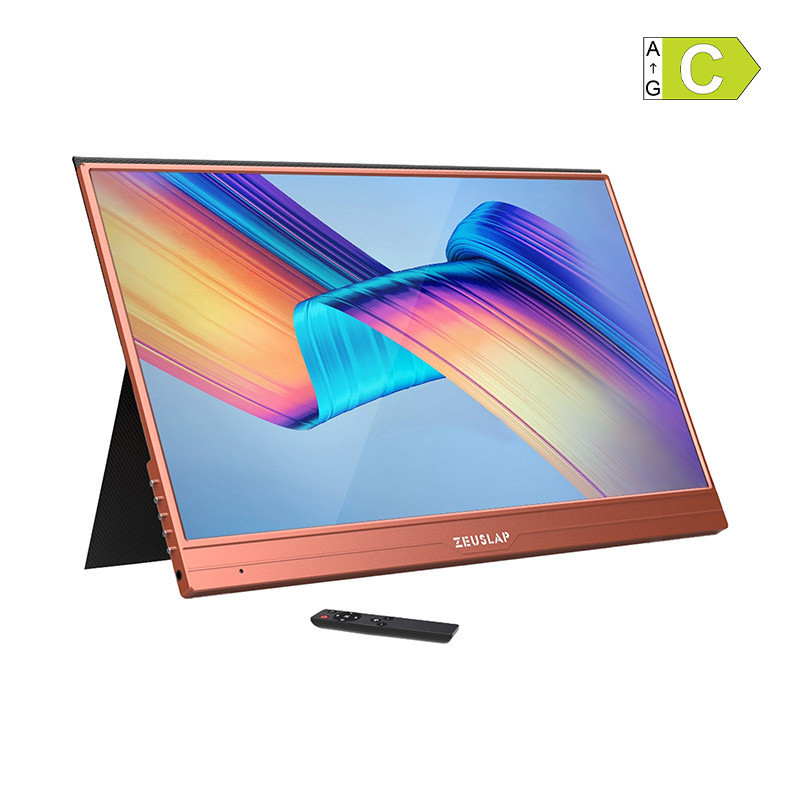 Monitorius - Zeuslap AT156 15.6" Full HD IPS Jutiklinis USB-C mini HDMI