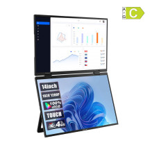 Monitorius - Zeuslap Z14W 14 colių Dviejų Jutiklių Ekranas, 1920×1200, USB-C, HDMI Monitorius - Zeuslap Z14W 14 colių Dviejų Jutiklių Ekranas, 1920×1200, USB-C, HDMI