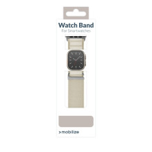 Mobilize Nylon Watch Band - Alpine - Titanium Connector - for Apple 38 / 40 / 41mm - Starlight Mobilize Nylon Watch Band - Alpine - Titanium Connector - for Apple 38 / 40 / 41mm - Starlight
