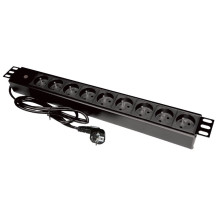 Ilgiklis - Alantec PZ09 1.8m 9 AC Lizdai Vidaus Juodas
