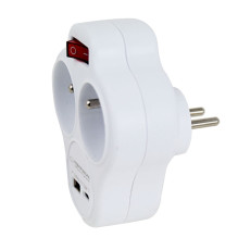 Elektros Išspliteris - Esperanza ELK311W 2 AC Išėjimai, USB 2.0, 3680W, Balta