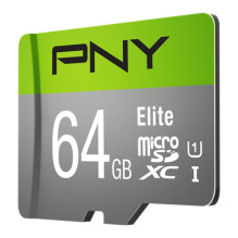 Atminties Kortelė - PNY Elite 64 GB MicroSDXC Class 10 UHS-I Žalia / Pilka Atminties Kortelė - PNY Elite 64 GB MicroSDXC Class 10 UHS-I Žalia / Pilka