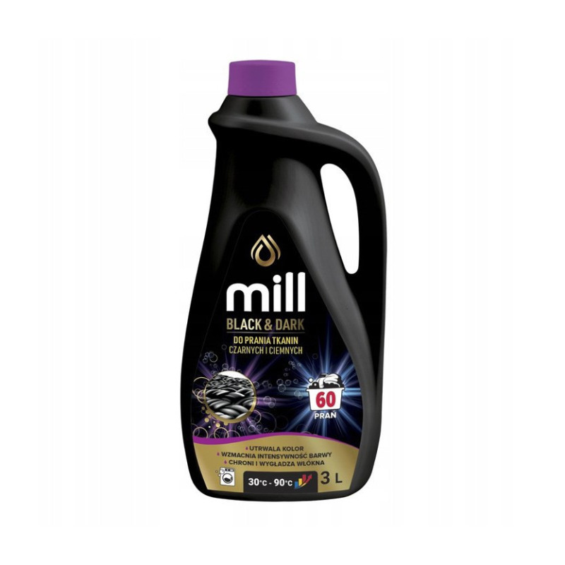 Skalbimo Priemonė - MILL Skalbimo Gelis Juodai ir Tamsiai 3L, 60 Skalbiimų