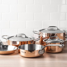 Indukcinis indas - De Buyer Copper Steel Induction Sauteuse Prima Matera 20cm Copper Indukcinis indas - De Buyer Copper Steel Induction Sauteuse Prima Matera 20cm Copper