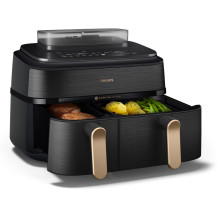 Orkaitė su oro kepimo funkcija - Philips 5000 Serija NA552 / 00 9L 2750W 12 Kepimo Programų Juoda Orkaitė su oro kepimo funkcija - Philips 5000 Serija NA552 / 00 9L 2750W 12 Kepimo Programų Juoda