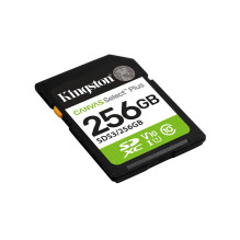 Atminties Kortelė - Kingston 256GB SDXC Canvas Select Plus Gen3 150MB / s V10 Atminties Kortelė - Kingston 256GB SDXC Canvas Select Plus Gen3 150MB / s V10
