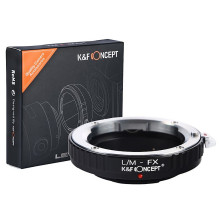 Adapteris - K&F Concept Leica M-Mount į Fuji X-Mount objektyvo adapteris, anoduotas aliuminis, juodas Adapteris - K&F Concept Leica M-Mount į Fuji X-Mount objektyvo adapteris, anoduotas aliuminis, juodas