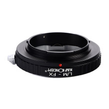 Adapteris - K&F Concept Leica M-Mount į Fuji X-Mount objektyvo adapteris, anoduotas aliuminis, juodas Adapteris - K&F Concept Leica M-Mount į Fuji X-Mount objektyvo adapteris, anoduotas aliuminis, juodas