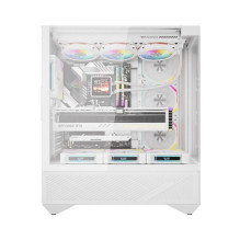 Kompiuterio korpusas - darkFlash DY460 ATX korpusas, 4 ARGB ventiliatoriai, USB-C, balta Kompiuterio korpusas - darkFlash DY460 ATX korpusas, 4 ARGB ventiliatoriai, USB-C, balta