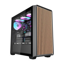 Kompiuterio korpusas - darkFlash DS900WD Midi Tower, 4 ARGB ventiliatoriai, grūdintas stiklas, juoda Kompiuterio korpusas - darkFlash DS900WD Midi Tower, 4 ARGB ventiliatoriai, grūdintas stiklas, juoda