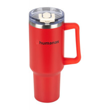 Termosas - Humanas Viva 1200 ml, Nepralaidus, Šiaudelis / Antgalis, Raudona