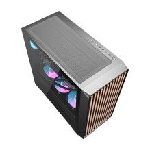 Kompiuterio korpusas - darkFlash DS900WD Midi Tower, 4 ARGB ventiliatoriai, grūdintas stiklas, juoda Kompiuterio korpusas - darkFlash DS900WD Midi Tower, 4 ARGB ventiliatoriai, grūdintas stiklas, juoda