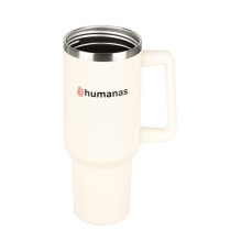 Termosas - Humanas Viva 1200 ml Nerūdijančio Plieno Dvigubo Sienelės Smėlinis Termosas - Humanas Viva 1200 ml Nerūdijančio Plieno Dvigubo Sienelės Smėlinis