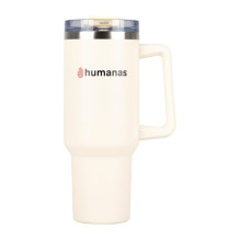 Termosas - Humanas Viva 1200 ml Nerūdijančio Plieno Dvigubo Sienelės Smėlinis Termosas - Humanas Viva 1200 ml Nerūdijančio Plieno Dvigubo Sienelės Smėlinis
