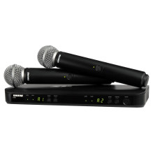 Mikrofonų sistema - Shure BLX288E / SM58 belaidė sistema su 2 mikrofonais Mikrofonų sistema - Shure BLX288E / SM58 belaidė sistema su 2 mikrofonais