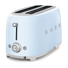 Tostuoklis - SMEG TSF02PBEU 2x4 Slots 6 Rudos Spalvos Lygiai Atšildymo Funkcija Pastelinė Mėlyna
