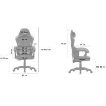 Žaidimų kėdė - Huzaro Force 2.7 Ergonomiška, 140 kg, Reguliuojamas aukštis, Juoda