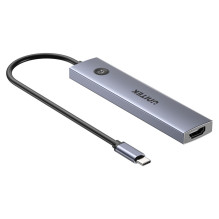 USB Hub - UNITEK 7-in-1 USB-C Hublis 100W PD, HDMI, 2x USB-A, 2x USB-C, Kortelių skaitytuvas USB Hub - UNITEK 7-in-1 USB-C Hublis 100W PD, HDMI, 2x USB-A, 2x USB-C, Kortelių skaitytuvas